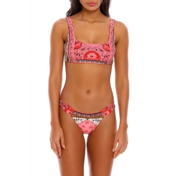 NEW AGUA BENDITA polly bikini bottom in antique - Picture 1 of 3